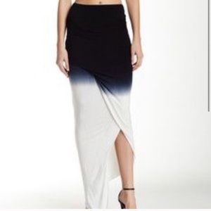 Young fabulous and broke tie dye slit maxi skirt